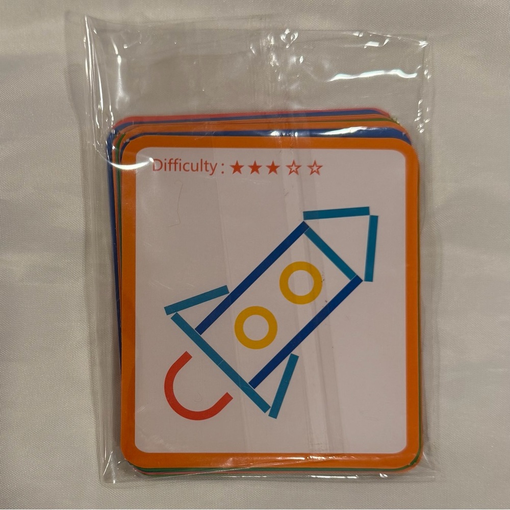 NWT Sticks and Rings Wooden Shapes Colors Educational Toy Set - Picture 11 of 16